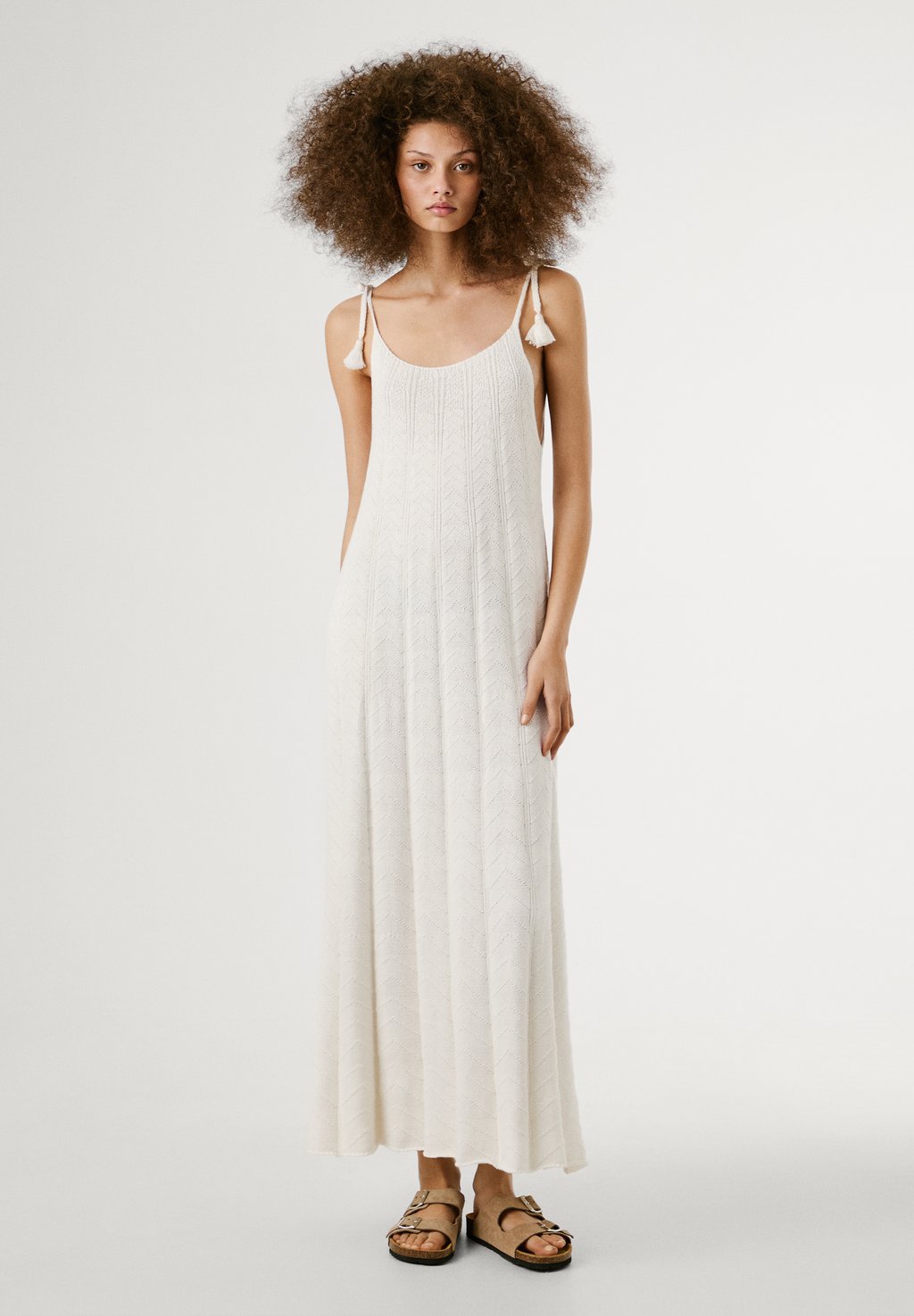 

Платье-джемпер OHARA - Maxi dress Pepe Jeans, белый