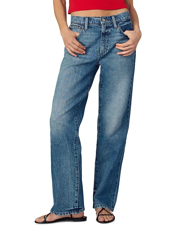 

Джинсы 90-х Niki с высокой посадкой и прямым кроем в цвете Aglow Joe's Jeans, синий
