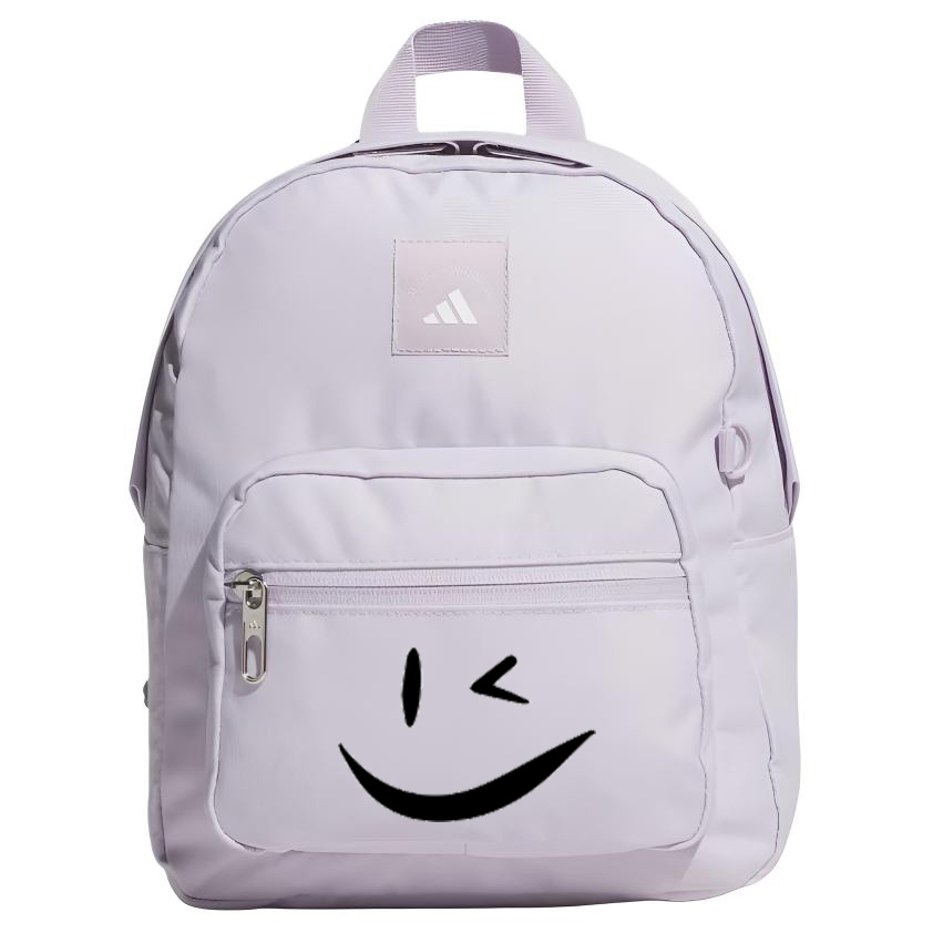 

Adidas Миниатюрный рюкзак с принтом для женщин светло-фиолетовый, Smile