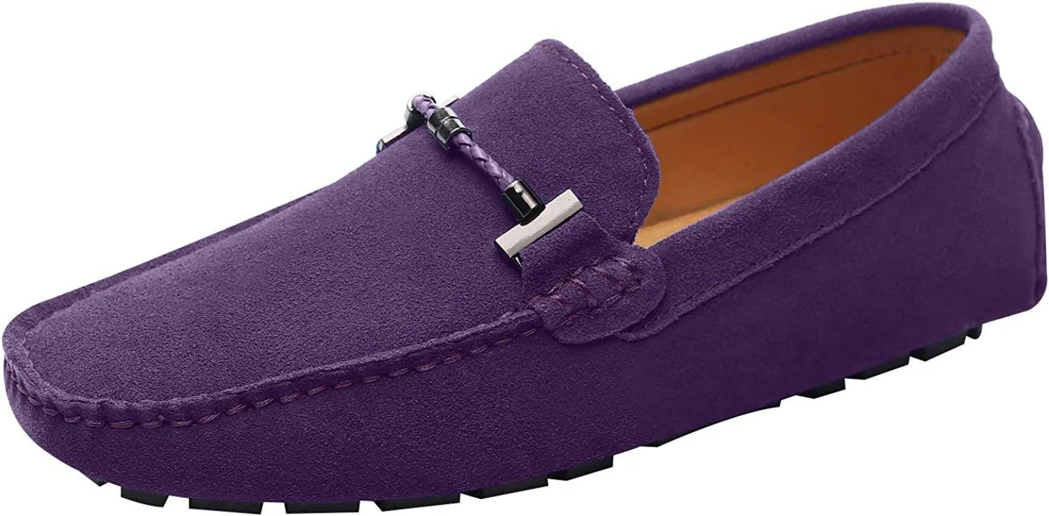 Мужские лоферы замшевые ANUFER Purple