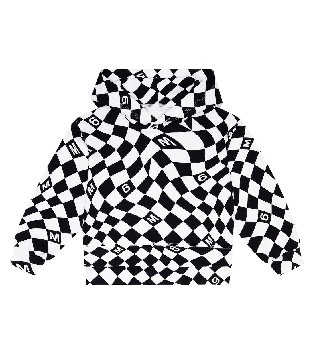

Худи из хлопка с принтом MM6 Maison Margiela, разноцветный