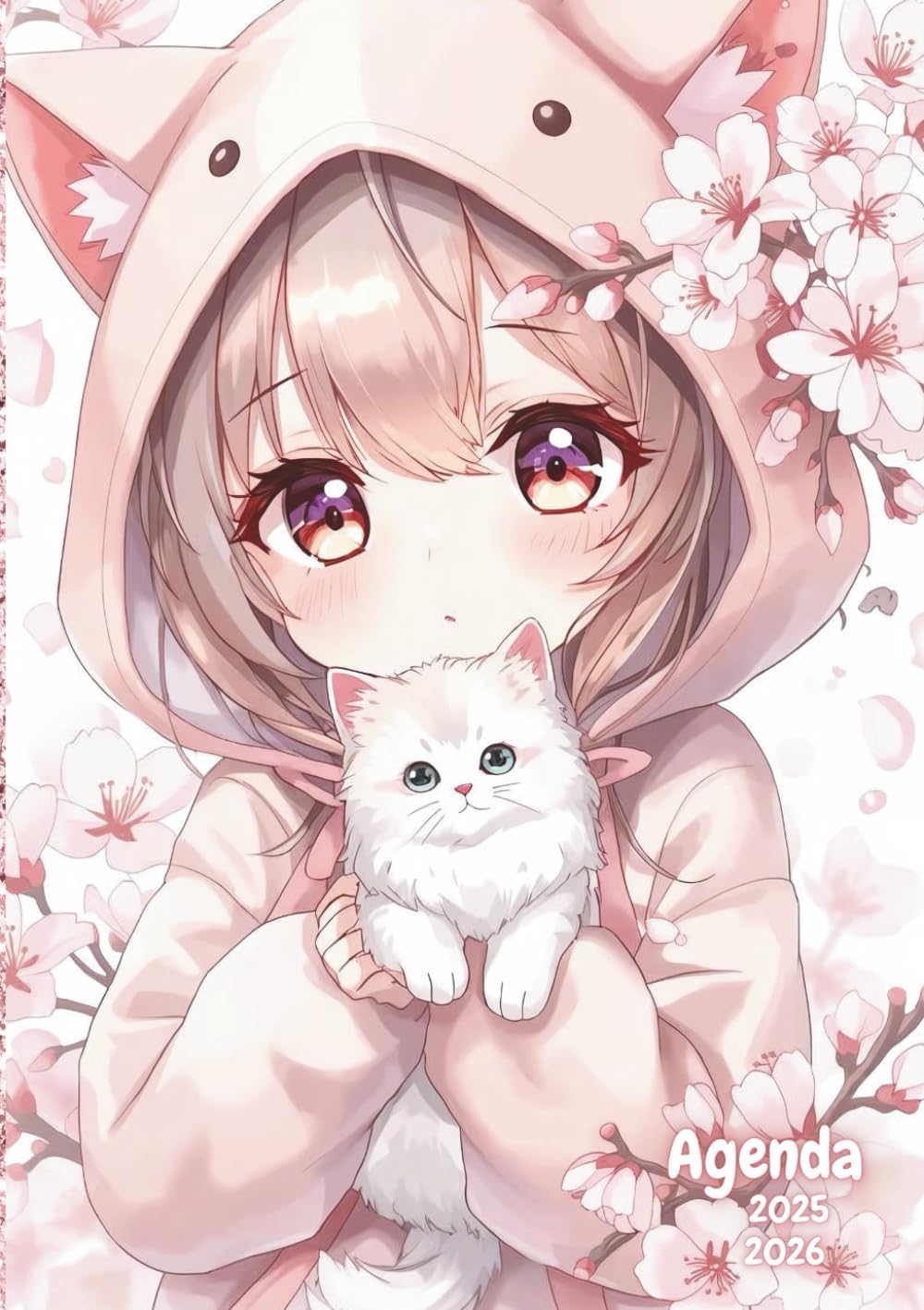 

Agenda scolaire fille manga animé, chaton kawaii: Journalier (une page par jour) | 12x17 cm | Primaire, collège, lycée & étudiant | Enfant, Garçon & ... cerisier en fleur du Japon (French Edition) (Independently published)