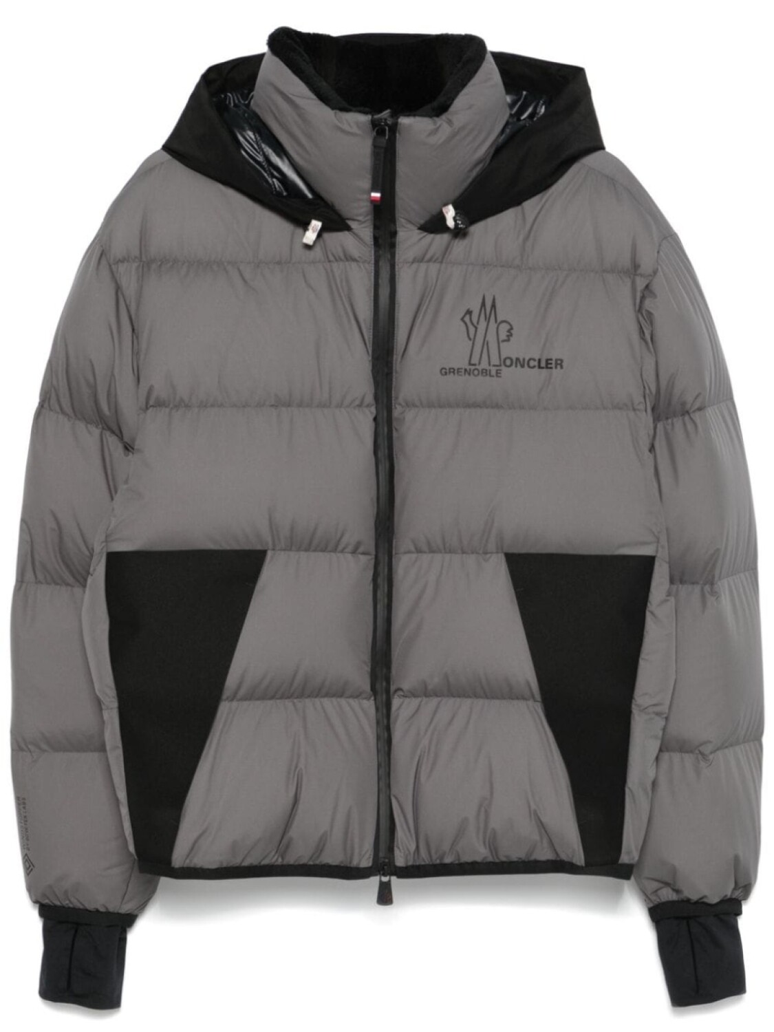 

Moncler Grenoble пуховик Marcassin, серый