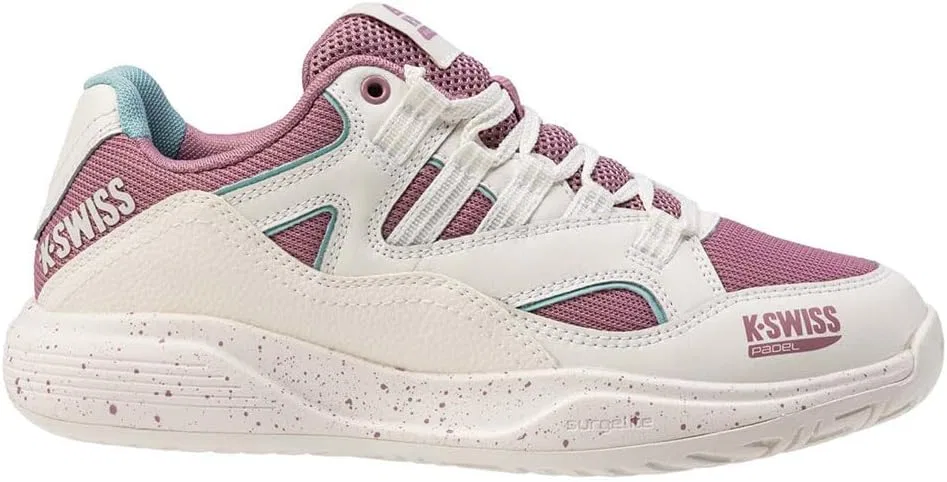 Кроссовки для тенниса K-Swiss, White Lilas Pastel Turquoise