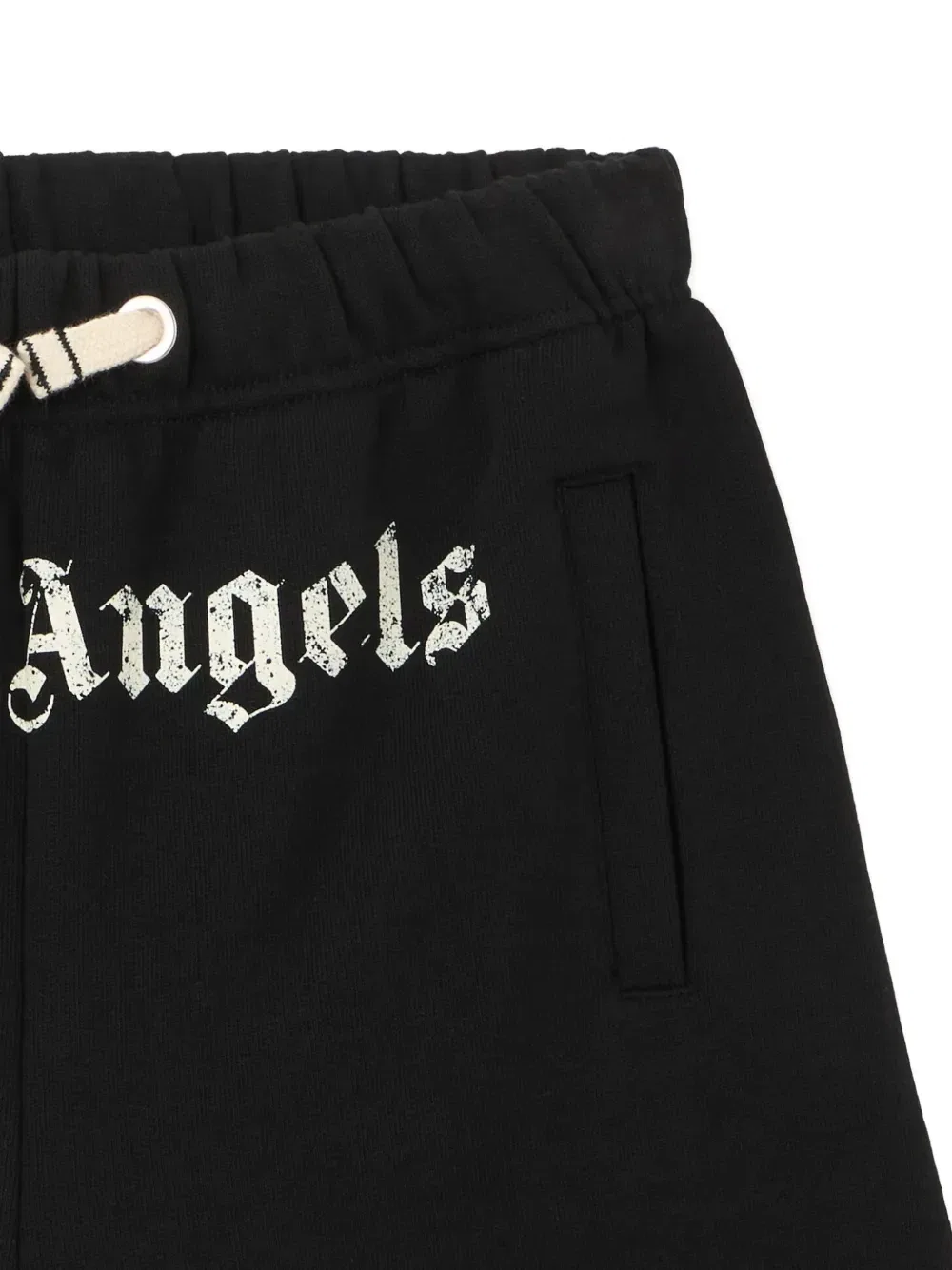 Шорты на кулиске с логотипом Palm Angels Kids, черный — фото 3