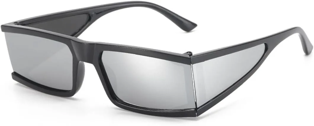 

Винтажные солнцезащитные очки с несколькими линзами для женщин и мужчин в стиле хип-хоп, прямоугольные солнцезащитные очки для мужчин, популярные очки TKKTLLT, 1