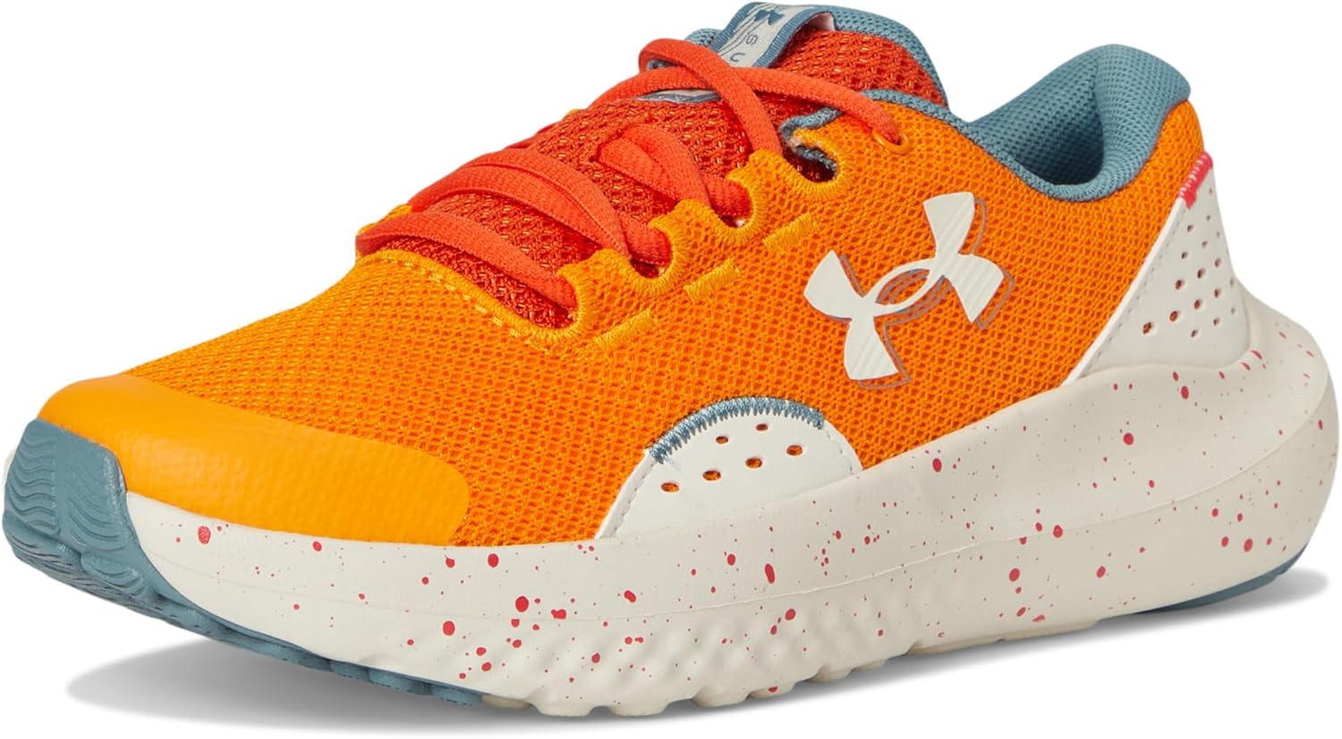 Кроссовки для мальчиков Under Armour Surge 4 для младших школьников, оранжевый — фото 2