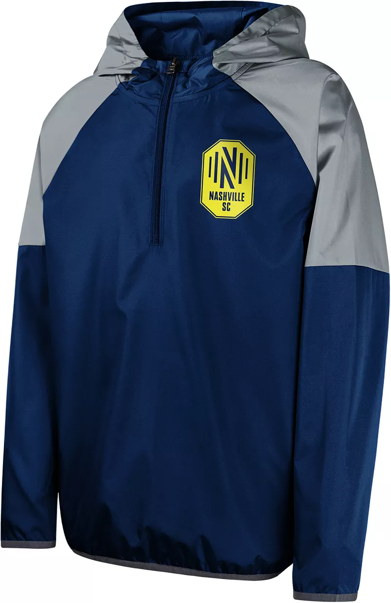 

Темно-синий пуловер с молнией в четверть MLS Youth Nashville SC Unstoppable Outerstuff