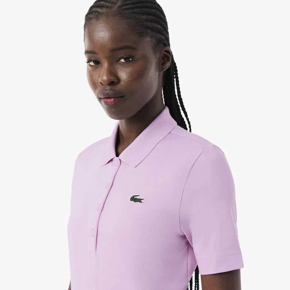 Футболка-поло Lacoste Performance для гольфа, розовая — фото 2