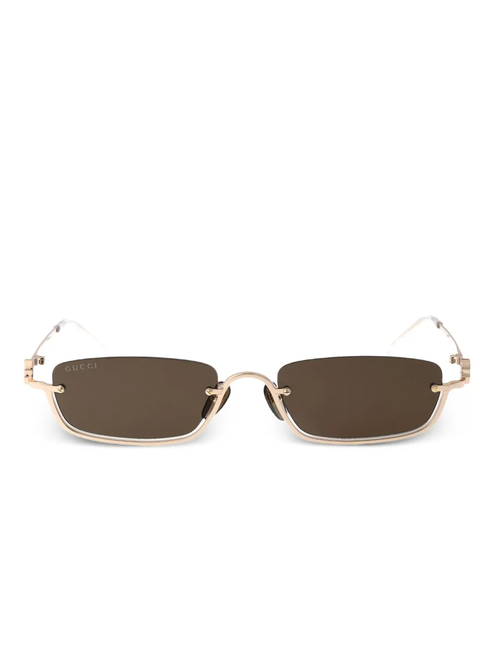 

Солнцезащитные очки в прямоугольной оправе Gucci Eyewear, золотой