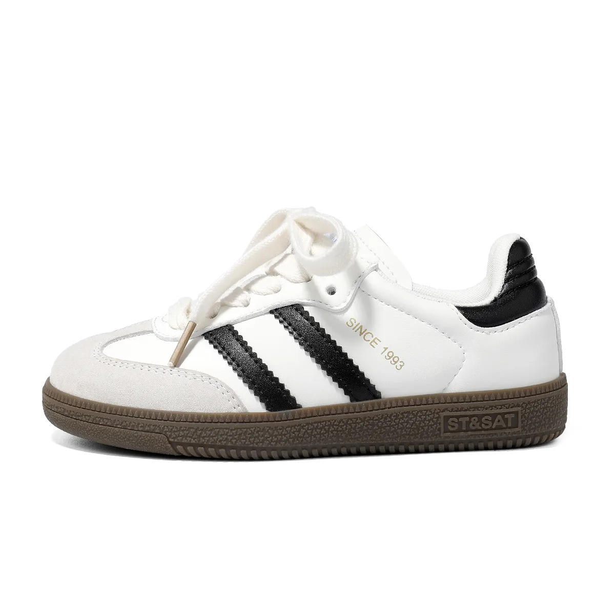 Детские скейтерские кроссовки low top с амортизацией ST&SAT KIDS, Elegant Beige