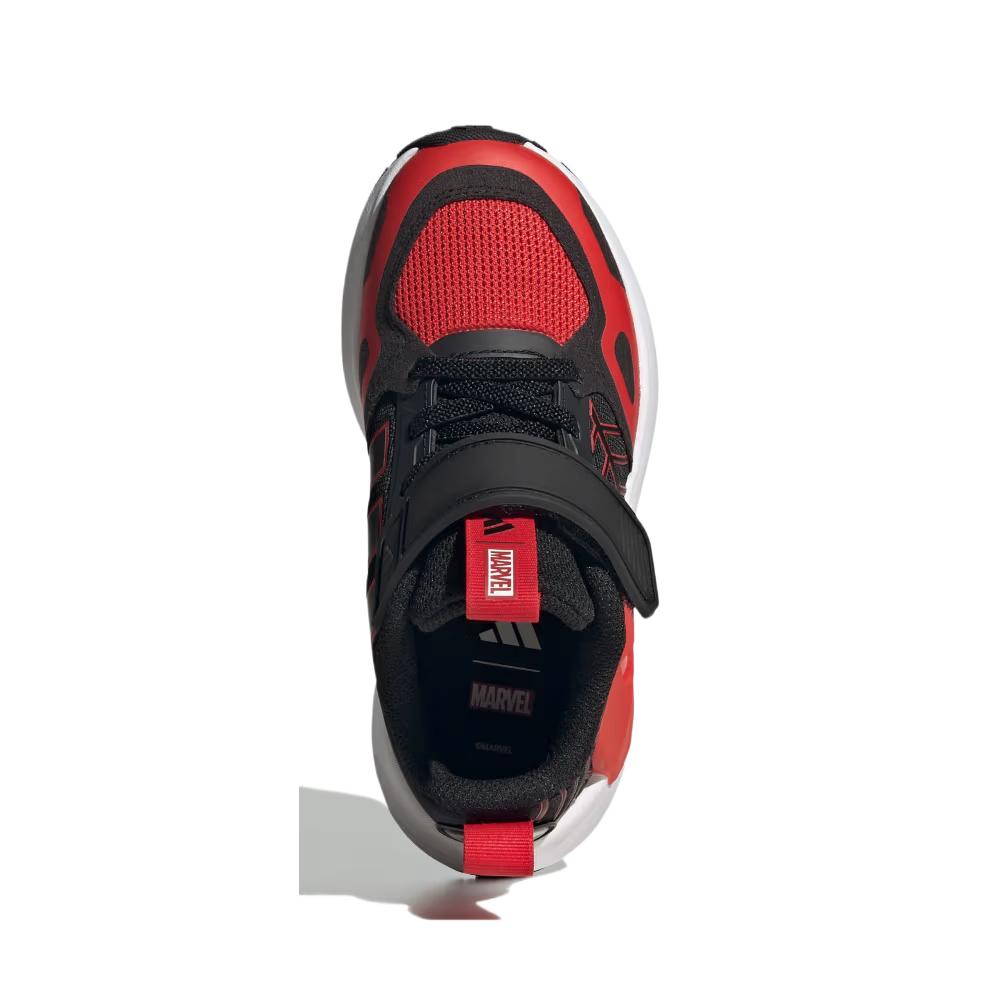 MARVEL x Детские нескользящие и дышащие беговые кроссовки Black Red White Kids' Adidas — фото 3
