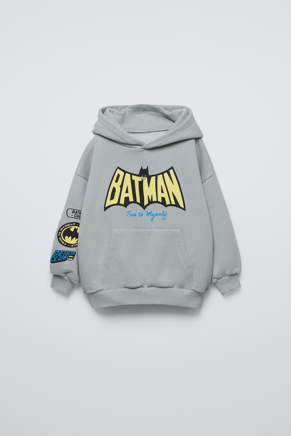 

Бэтмен & dc comics толстовка с капюшоном ZARA, светло-голубой