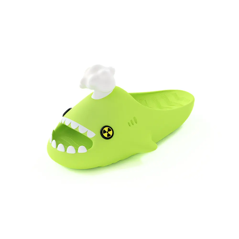 HelloSlippers Шаркикс Грибное облако, Слайдеры унисекс черные, цвет Black — фото 3