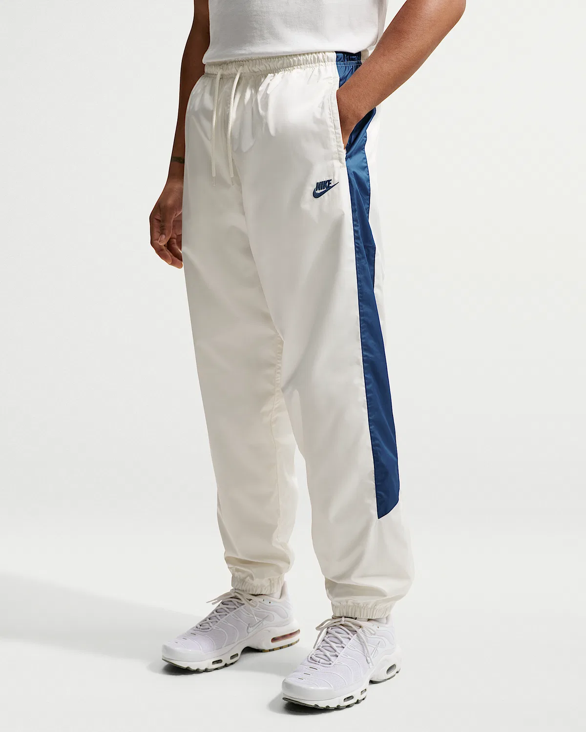 Мужские утепленные штаны Nike Windrunner, Sail/Court Blue/Court Blue — фото 2