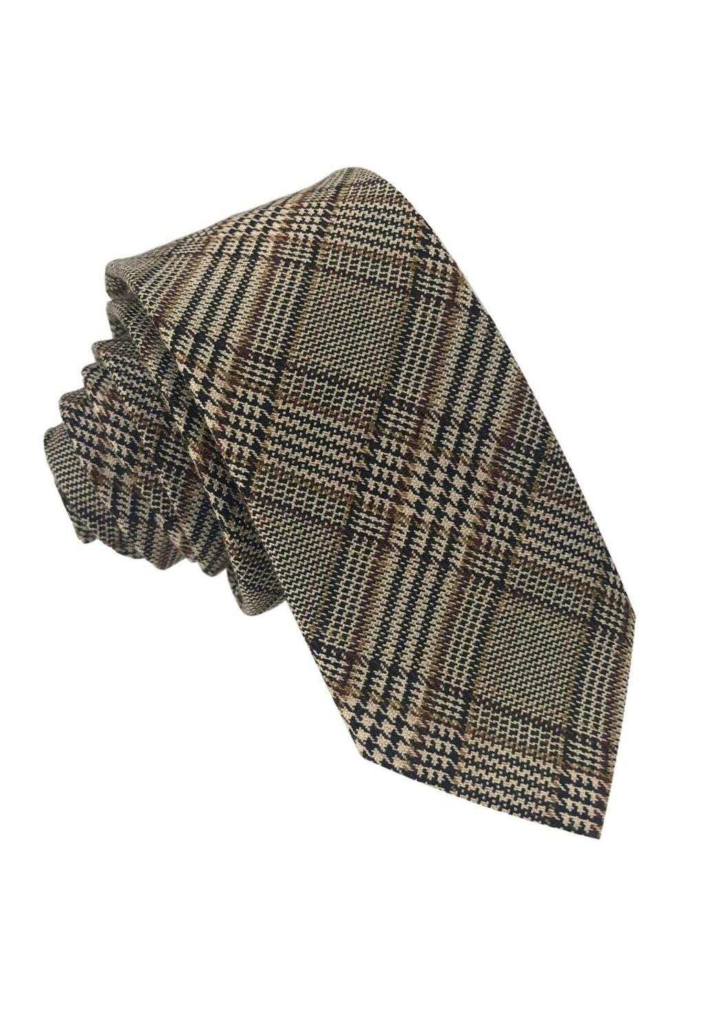 

Галстук TWEEDY Gassani, цвет beige schwarz braun karos hellbraun dunkelbraun kariert