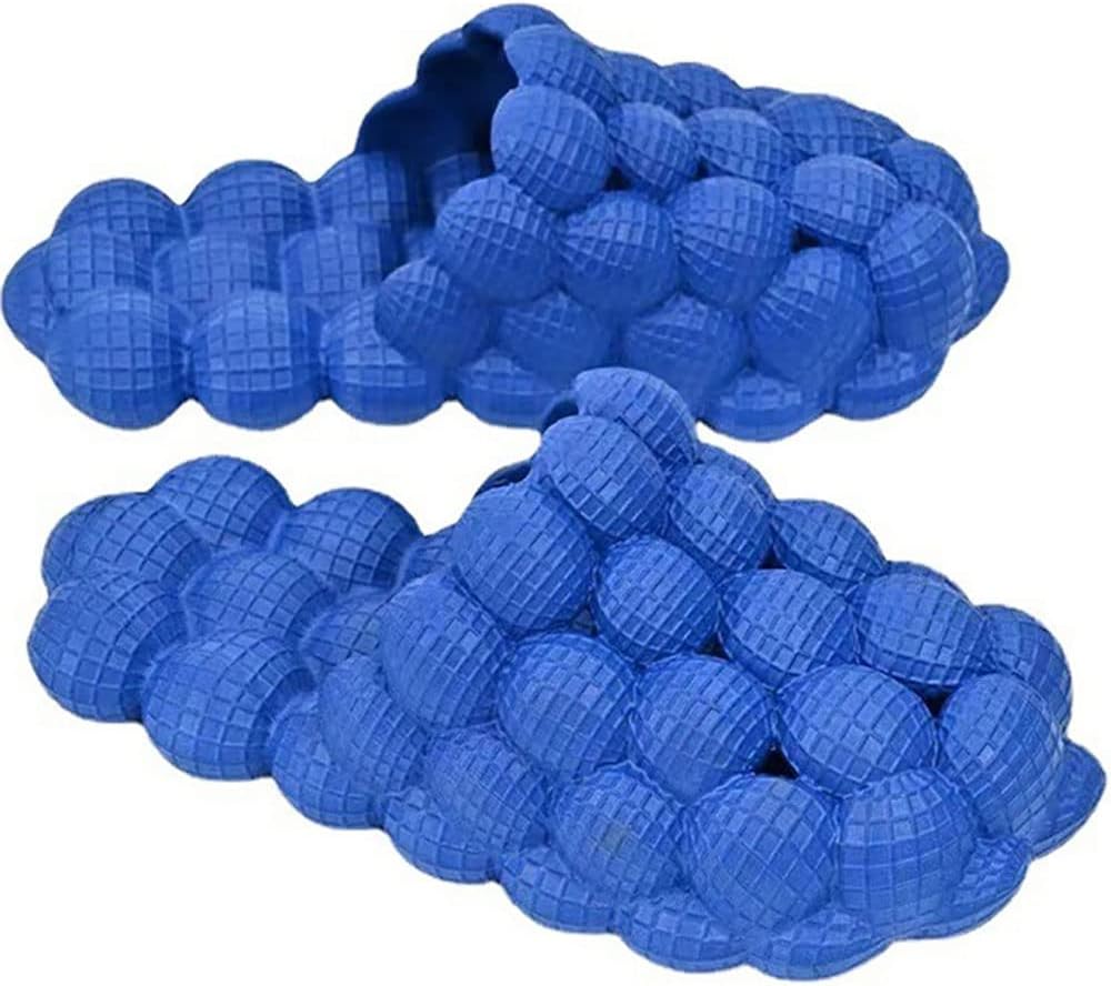 

Тапочки Tkieio Lychee унисекс, босоножки Lychee, массажные сандалии для снятия стресса, тапочки для ванной и пляжа, шлепанцы EVA, синий