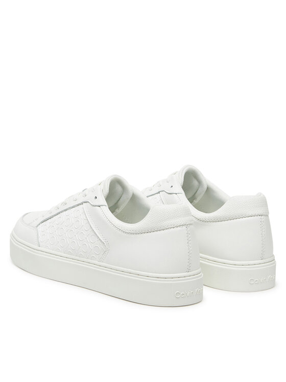 Кроссовки Clean Cup Low Laceup Mono HM0HM01899 Calvin Klein, белый — фото 3