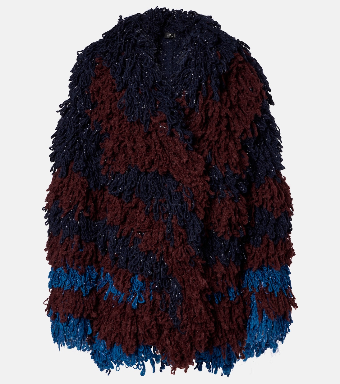 

Куртка из смеси шерсти и альпаки Etro, Var. Multicolor F.Do Blu