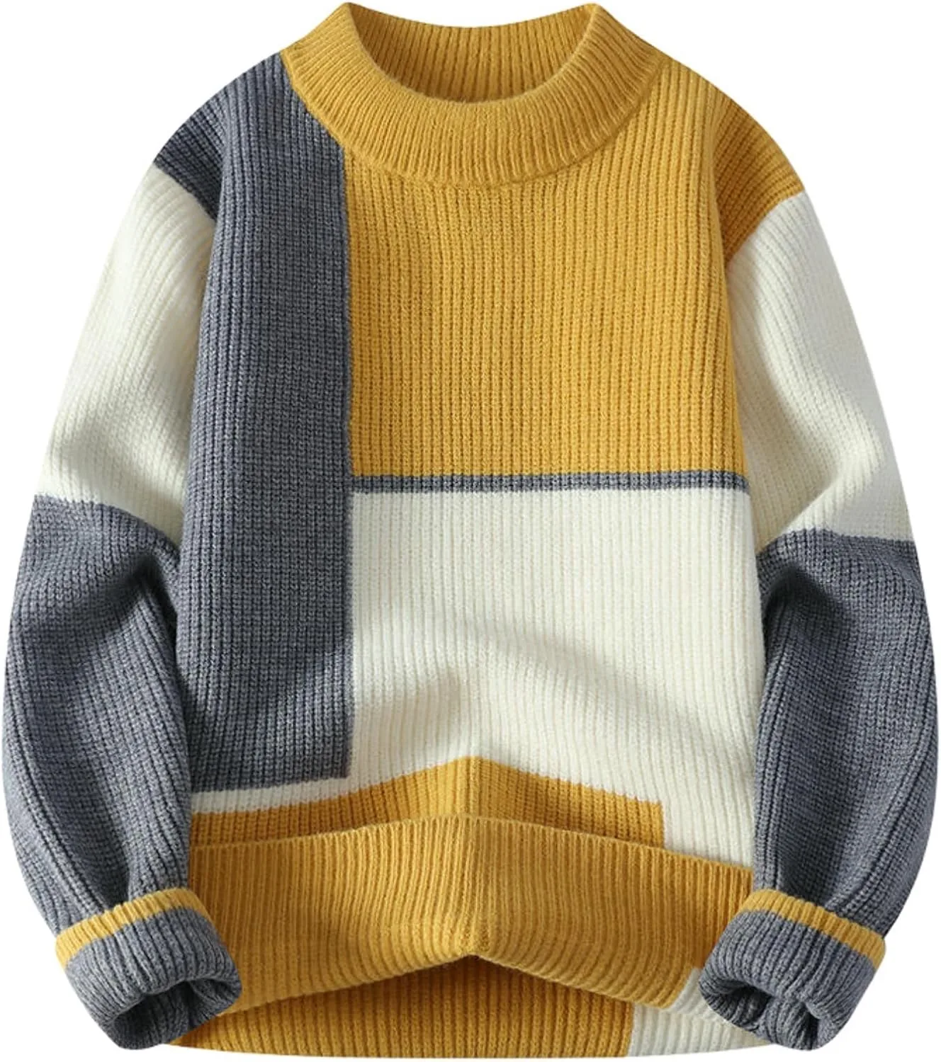 

Мужской зимний повседневный свитер с круглым вырезом MUFURONG