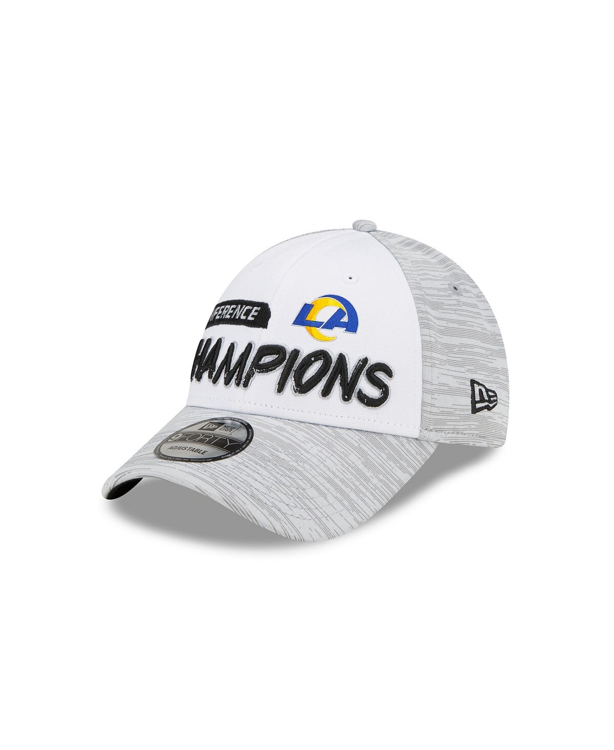 

Мужская кепка Los Angeles Rams NFC Champions Locker Room 9FORTY Trucker Snapback New Era
