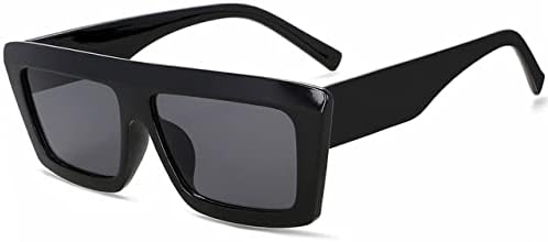 

Солнцезащитные очки в стиле ретро 2027 года, увеличенного размера, для женщин, прямоугольные, для мужчин и женщин, водительские очки, защита от УФ-излучения UV400 MTZJH, C1-blackgrey