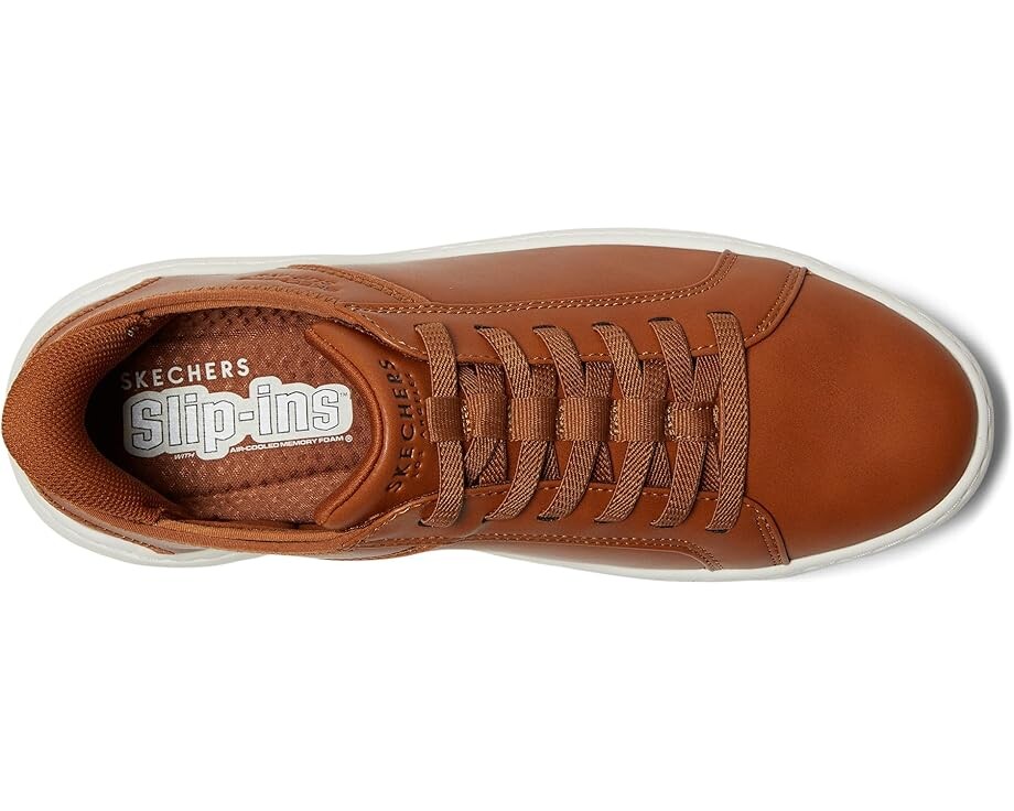 Кроссовки SKECHERS Court Break - Double Vented Hands Free Slip-Ins, цвет Cognac — фото 2