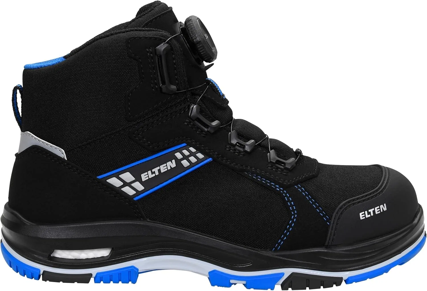 ELTEN Ian XXTP Pro BOA Blue Mid ESD S3S Мужские защитные ботинки с текстильным и пластиковым колпачком, легкие, классические — фото 2