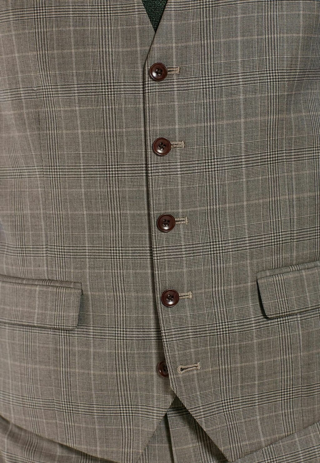 

Жилет SIGNATURE BRITISH FABRIC CHECK SUIT: WAISTCOAT Next, бежевый