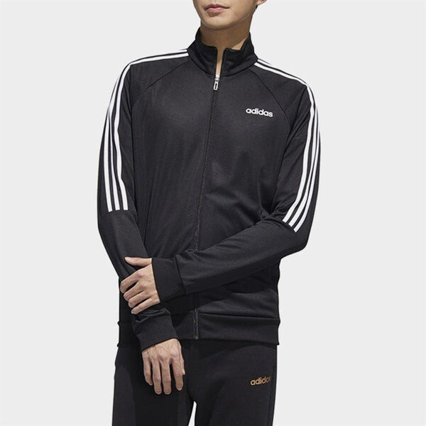 Куртка adidas Soccer/Football Training Sports Windproof Stand Collar Jacket Black, черный — фото 3