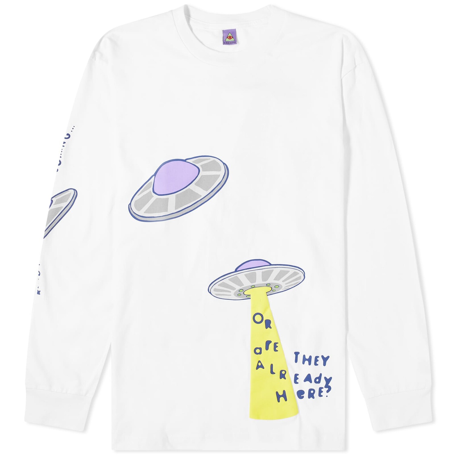 

Футболка Creepz Long Sleeve Invasion, белый