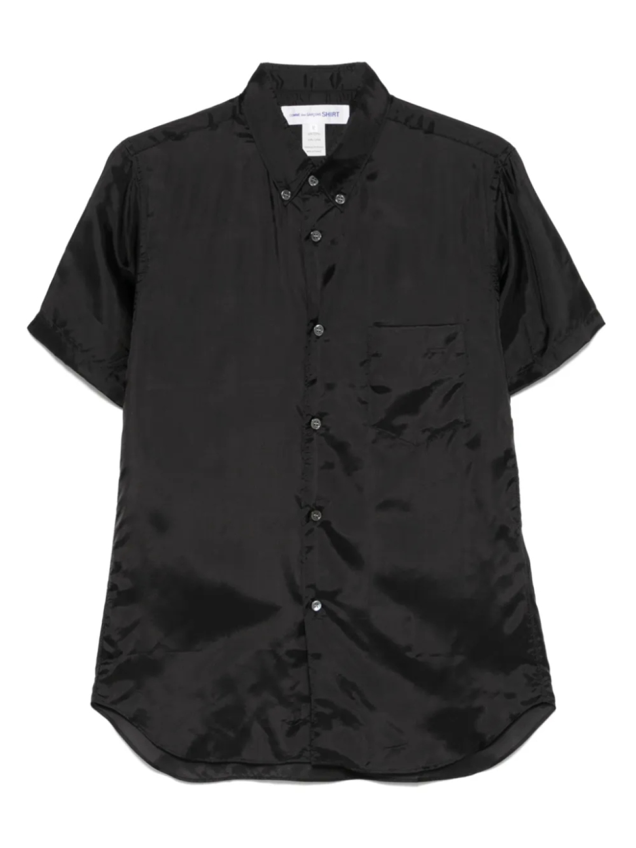

Атласная рубашка Comme Des Garçons Shirt, черный