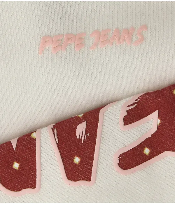 Свитшот SAMANTHA regular fit Pepe Jeans London, белый — фото 3
