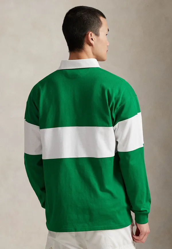 Большая поло спортивная рубашка для регби поло рубашка Polo Ralph Lauren, Erin Green/White — фото 3