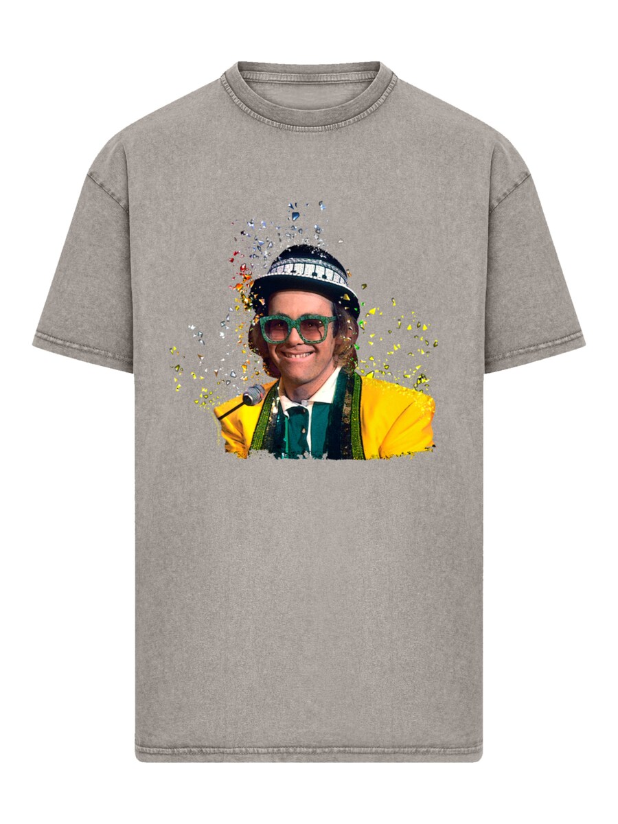 

Рубашка F4NT4STIC TV Times Elton John At The Piano 1977, Mottled Grey