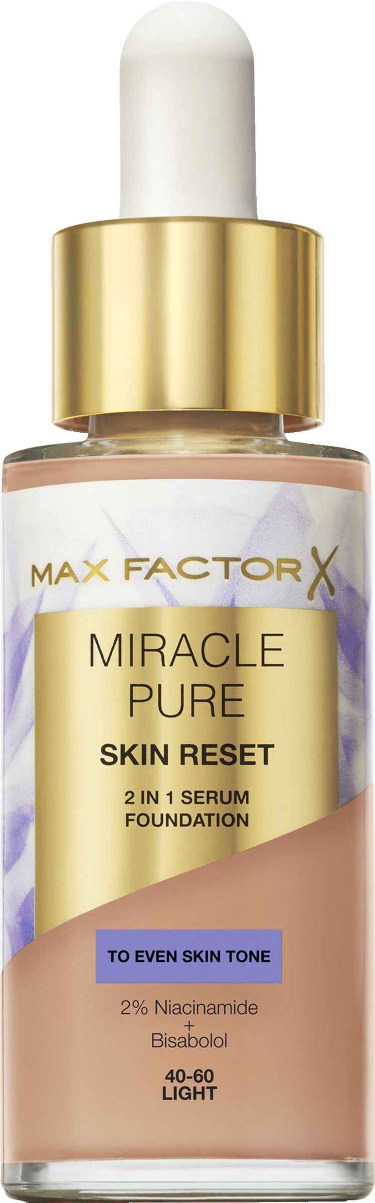 

Тональный крем Max Factor Miracle Pure Skin Reset Foundation 40-60 light