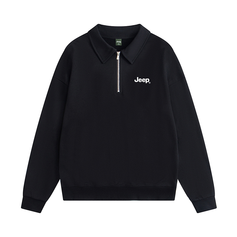 

Jeep Свитер Unisex Black Lapel Moderate Regular