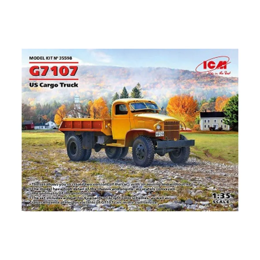 

Грузовой грузовик США G7107, Military Models 1/35 Scale (ICM)