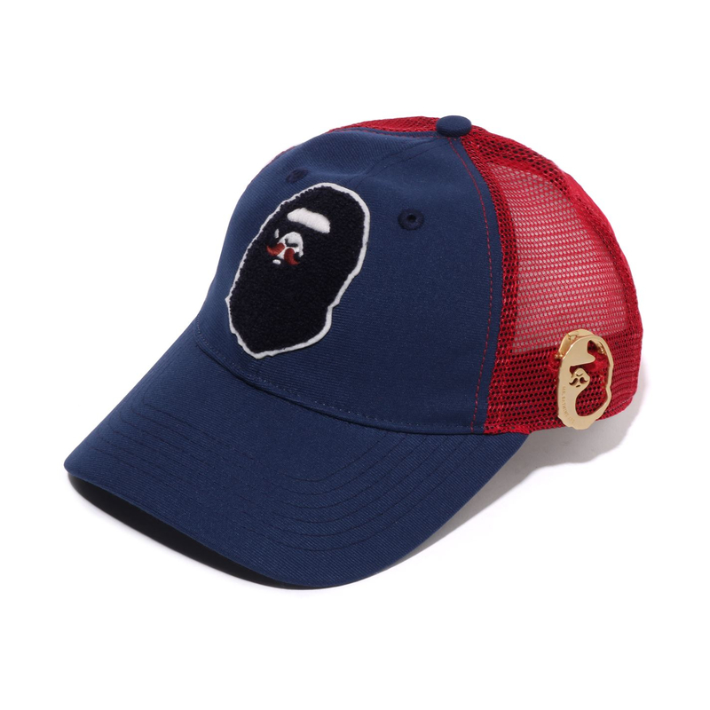 

A BATHING APE Бейсболка из полиэстера унисекс, Dark Blue NYX