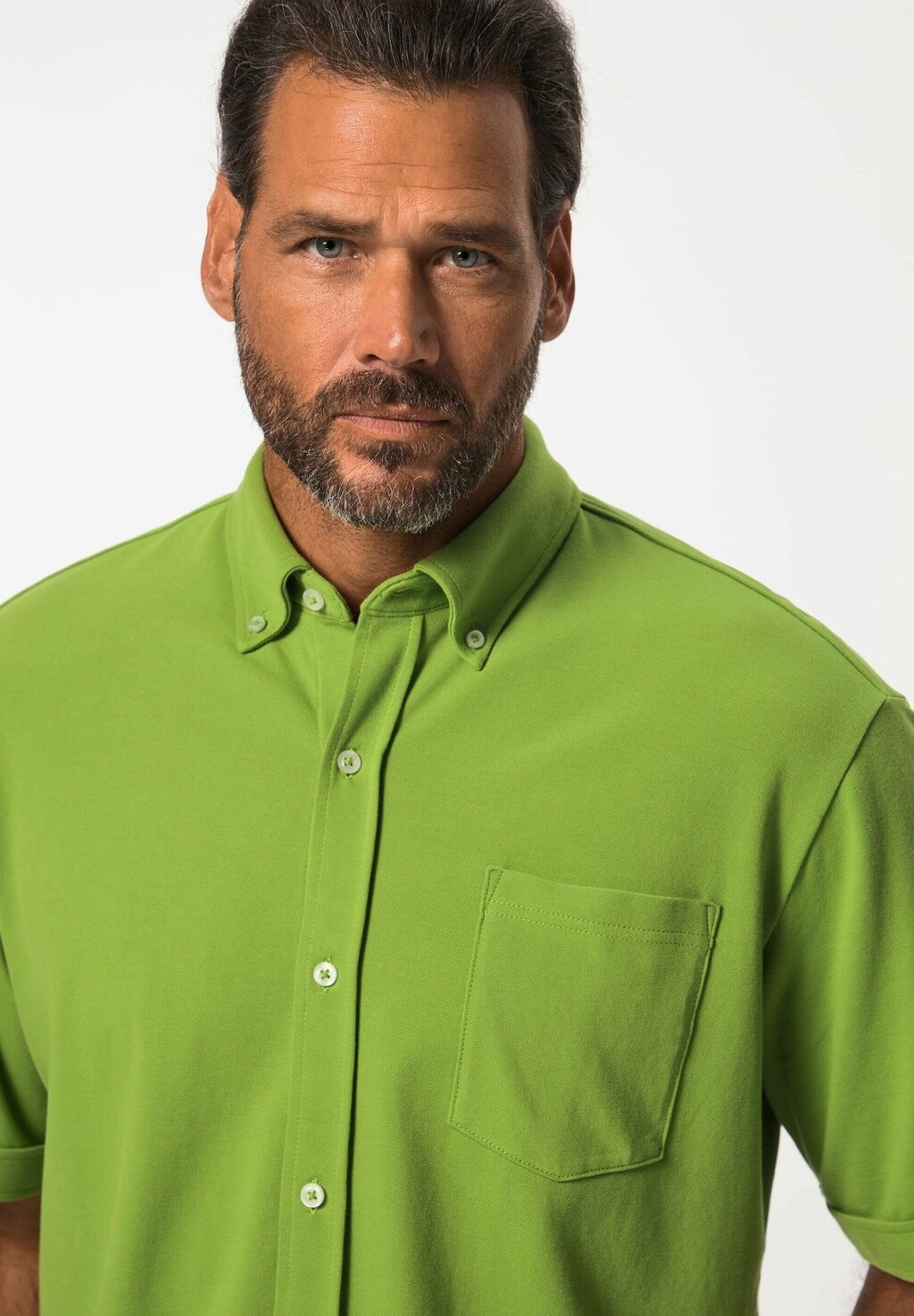 

Рубашка FLEXNAMIC SHORT SLEEVE BUTTON-DOWN COLLAR MODERN FIT JP1880, зеленый