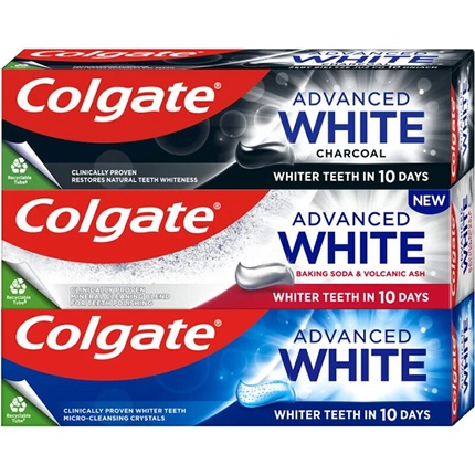 

Набор отбеливающих зубных паст Advanced Mix Trio - 3 шт. по 75 мл Colgate
