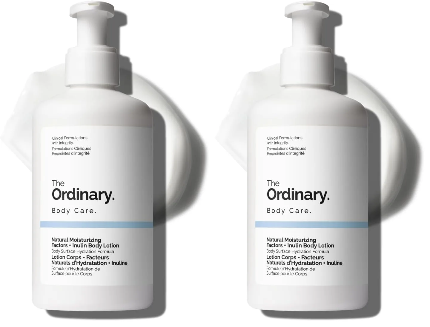 The Ordinary Natural Moisturizing Factors + Inulin лосьон для тела, легкое увлажнение и поддержка кожного барьера, одобрено Национальной ассоциацией экземы, 240 мл (упаковка 2 шт)