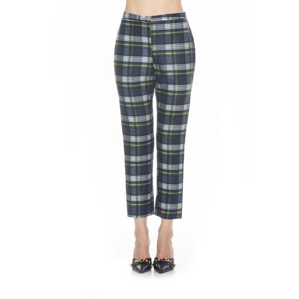 

Женские облегающие брюки со звездами и пуговицами Alexia Admor, цвет blue plaid