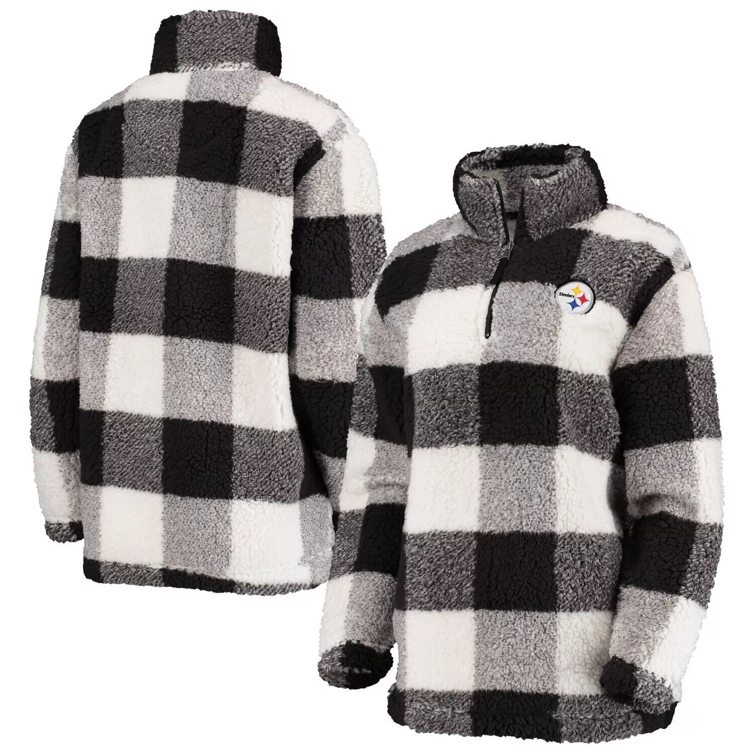 

Женская черная клетчатая куртка G-III 4Her от Carl Banks Pittsburgh Steelers с молнией четверть четверти из шерпы G-III, Черный, Женская черная клетчатая куртка G-III 4Her от Carl Banks Pittsburgh Steelers с молнией четверть четверти из шерпы G-III