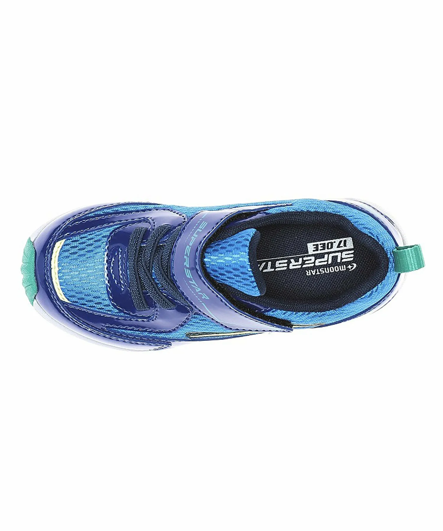 Детские кроссовки MoonStar SS K1240 синего цвета Superstar, blue — фото 3