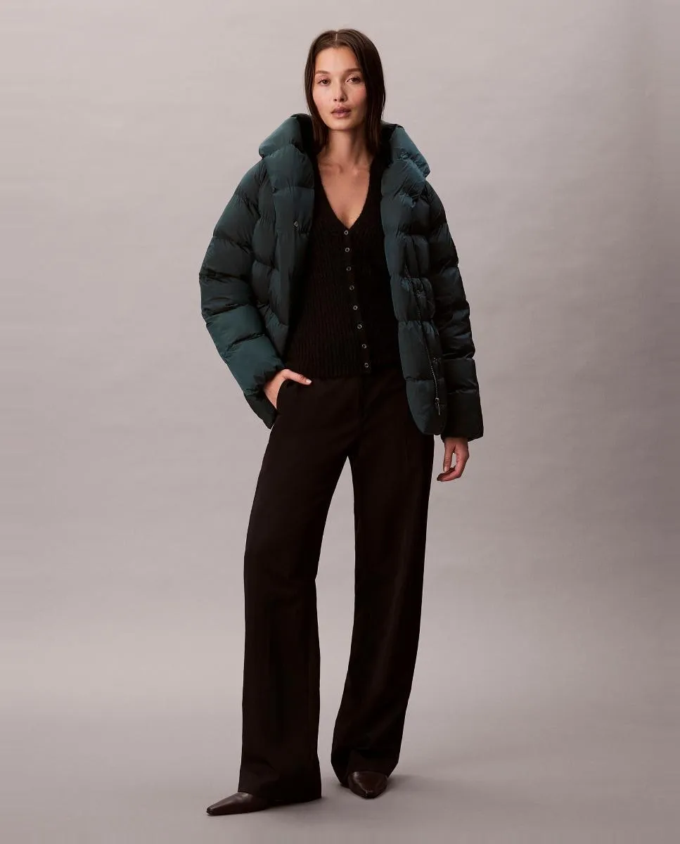 

Пальто с запахом с блеском Calvin Klein, синий