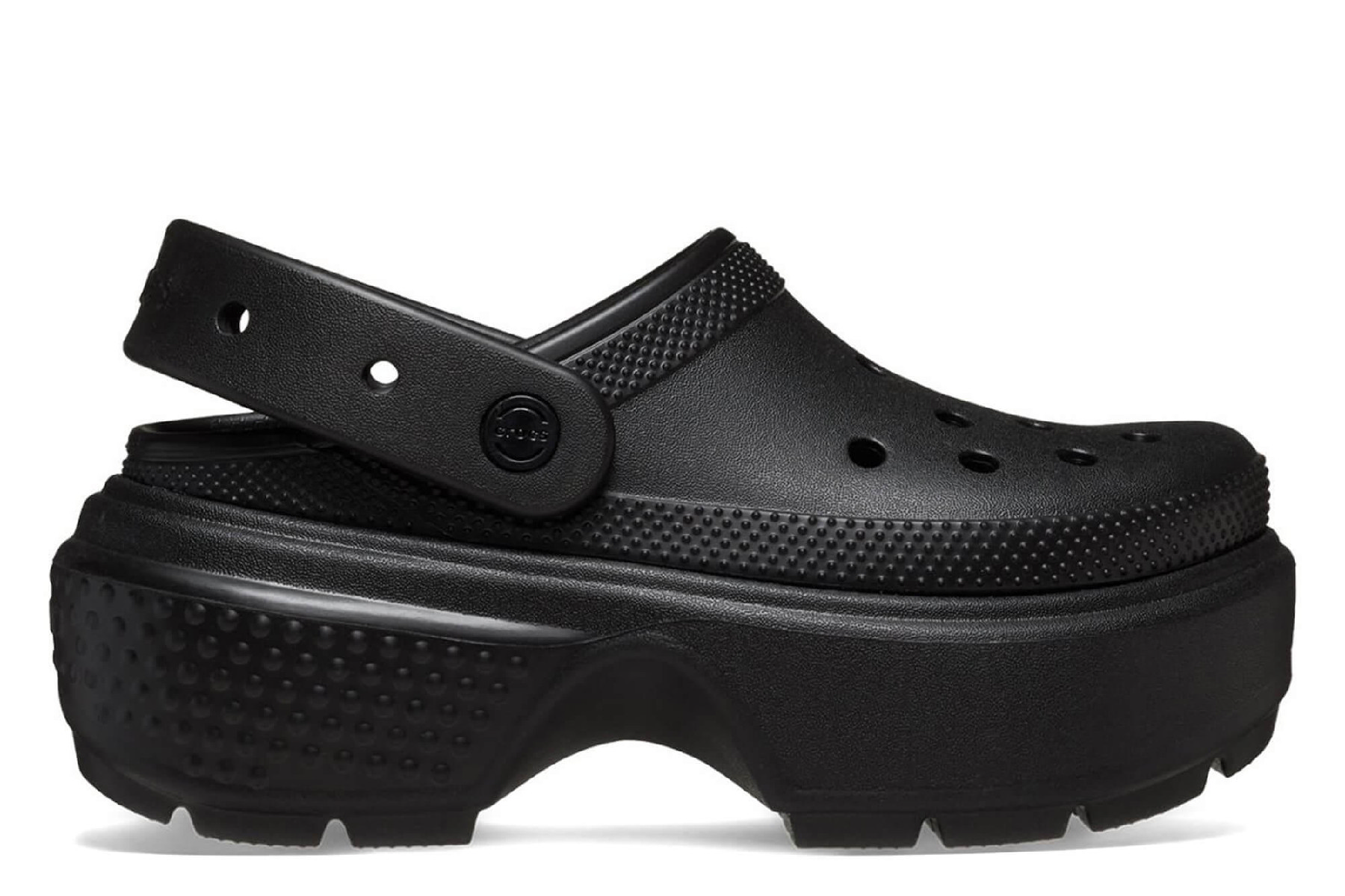 

Stomp Clog U шлепанцы на платформе Crocs, черный