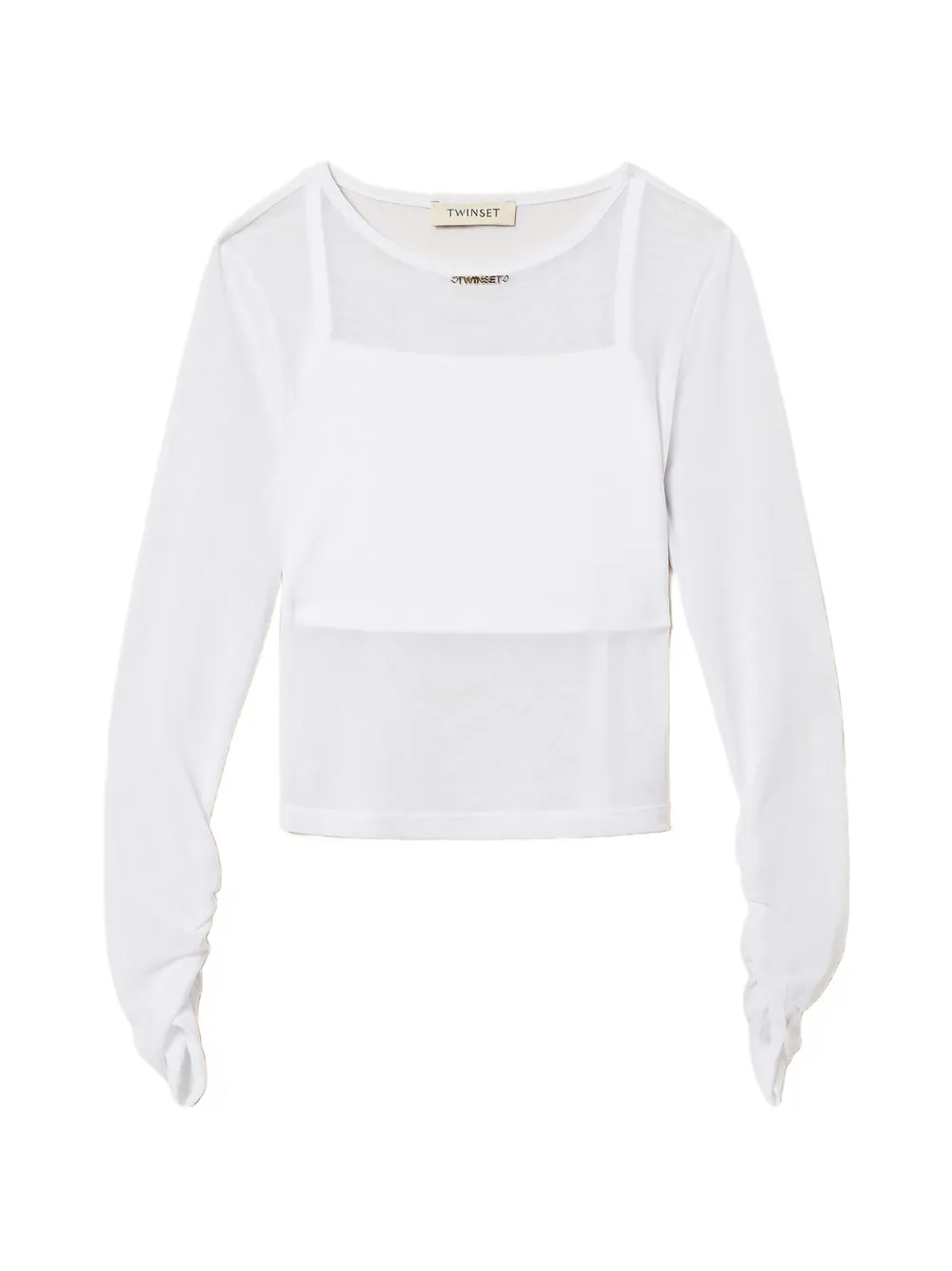 

Топ из тюля Twinset Kids, белый