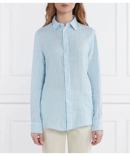 

Льняная рубашка Relaxed fit Polo Ralph Lauren, синий
