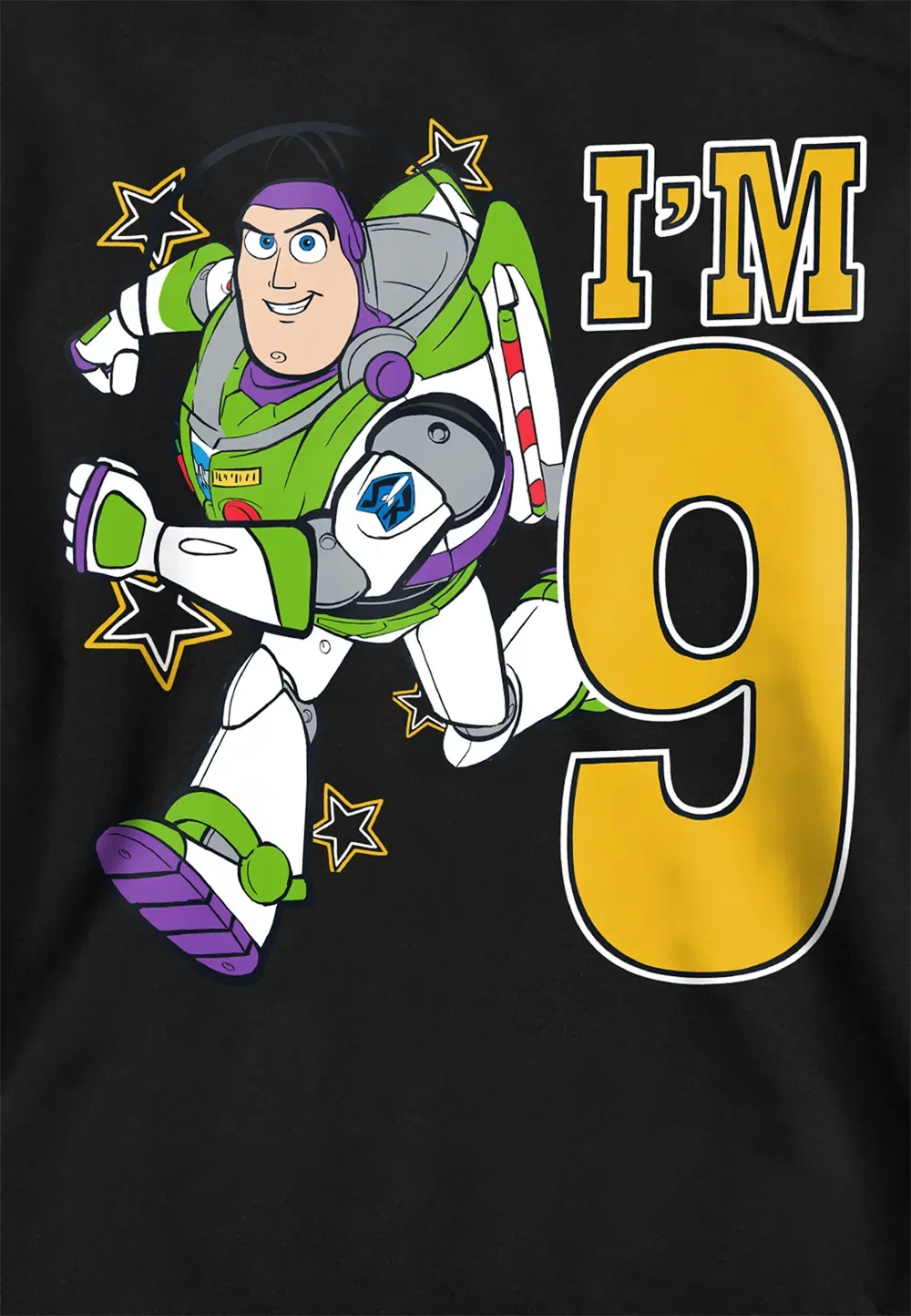 Детская худи Toy Story Birthday Buzz Disney, черный — фото 2